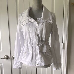 Beverly Hills Polo Club White Utility Jacket